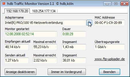 hdb Traffic Monitor